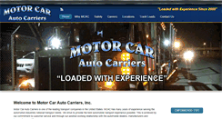 Desktop Screenshot of motorcarautocarriers.com