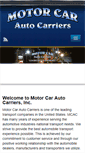 Mobile Screenshot of motorcarautocarriers.com
